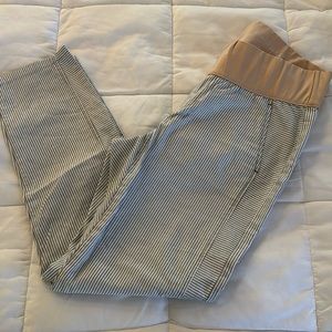 GAP maternity blue and white khakis